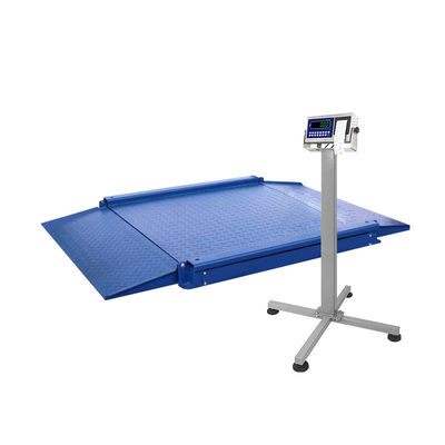 Piattaforma di acciaio al carbonio industriale scala 1,5 m x 1,5 m ultra basso con rampa doppia