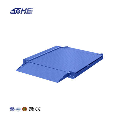 Piattaforma di acciaio al carbonio industriale scala 1,5 m x 1,5 m ultra basso con rampa doppia