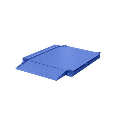 Piattaforma di acciaio al carbonio industriale scala 1,5 m x 1,5 m ultra basso con rampa doppia