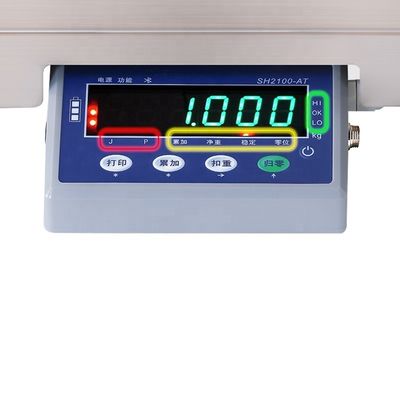 15 kg Divisione 2g/1g Capacità Scala elettronica con display Bluetooth e LED