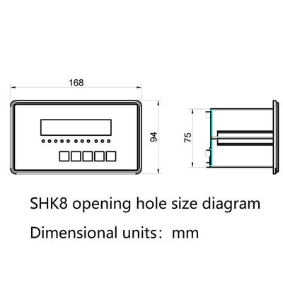 SHK8 Indicatore di controllo del peso del sistema di controllo della scala di batch con 3 ingressi e 3 uscite