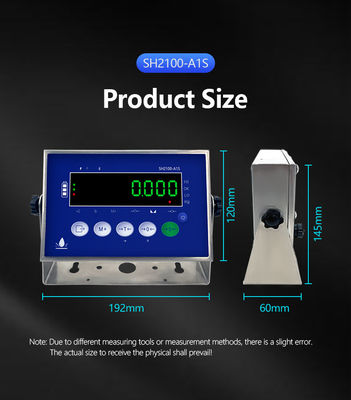 SOHE A1S 304 Acciai inossidabili Indicatore di peso a scala impermeabile con display a LED