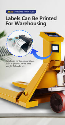 Forchetto di larghezza di lipolo giallo riscaldamento SOHE SCS Stampa Pesatura carrello elevatore per bilancieri di alta etichetta