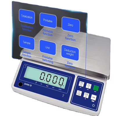 Scala LCD ABS personalizzabile da 15 kg con precisione e batteria da 6V/4000mAh