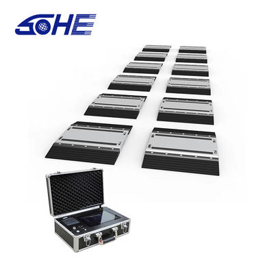 Corrente continua 10.5V 25Ton Wireless Digital Dynamic Portable Weighing Truck Scale OEM
