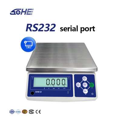 15 kg di capacità Scala elettronica multifunzionale con display LCD e supporto OBM