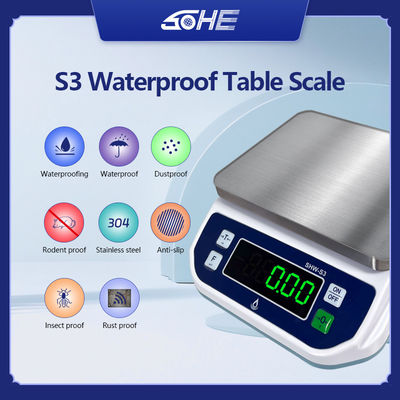 Scala impermeabile ABS in acciaio inossidabile ad alta precisione da 3 kg per la cottura e il forno SOHES3