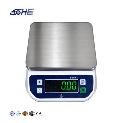 SOHES3 1.5KG Scala impermeabile ABS in acciaio inossidabile ad alta precisione per la lavorazione alimentare