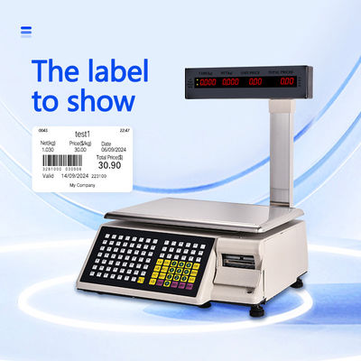 Scala di tabella di codici a barre di stampa avanzata SHW-TMB 30kg con corrente AC 100-240V/DC21V