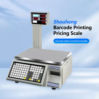 SHW-TMC 30 kg Barcode Scale di stampa con alimentazione AC/DC e gamma massima