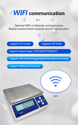 Accuratezza di livello III SHWDL-Wireless WIFI Scala elettronica da tavolo con 6 kg di capacità e 1