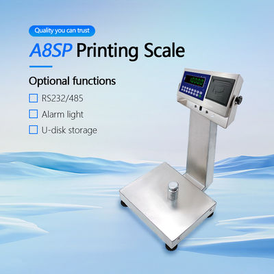 0-30KG Bluetooth Scala impermeabile Scala di stampa Piattaforma A8SP