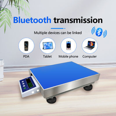 Scala di pesatura industriale portatile Bluetooth con piattaforma da 300*400 mm e capacità di 150 kg