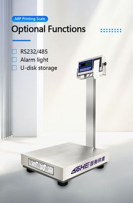 Display LED in acciaio inossidabile Advanced A8SP Printing Industrial Platform Scale 60cm*80cm