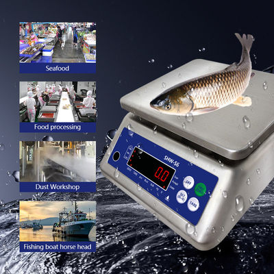 SOHE S6 Scala impermeabile in acciaio inossidabile con capacità di 6 kg e rating di protezione IP68