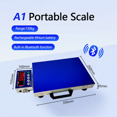 Pesatura industriale Bluetooth da 100 kg con ABS e piattaforma in acciaio inox