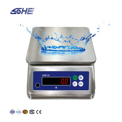AV220V/50HZ Doppio schermo Acciaio inossidabile Tavolo impermeabile Scala elettronica 15kg