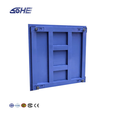 1.2*1.2m Scala di pavimento industriale in acciaio al carbonio con supporto e display LED