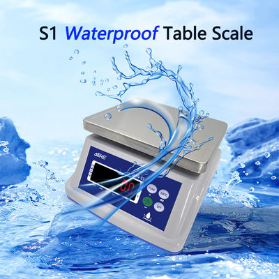 Struttura a doppio strato Scala impermeabile da 30 kg con sensore di precisione e display a LED