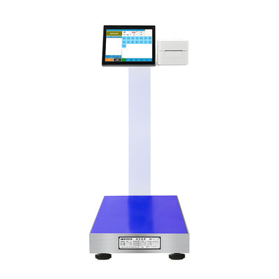 Scala di piattaforma touchscreen in acciaio inossidabile da 500 kg per display Android intelligente