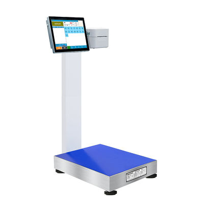 Scala di piattaforma touchscreen in acciaio inossidabile da 500 kg per display Android intelligente