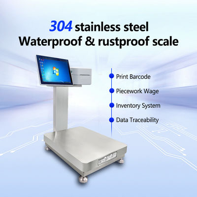 Smart Waterproof SOHE 60KG Piattaforma di pesatura industriale plug-in per la lavorazione