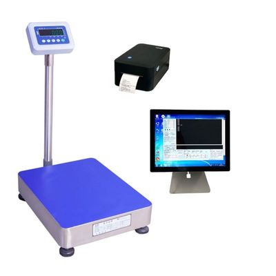 Scala di pesatura per piattaforme industriali con display LED da 60 kg a 100 kg e gamma da 30 a 800 kg