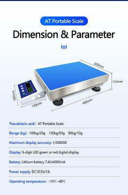 Pesatura industriale supportata da ODM con connessione Bluetooth e monitor LED