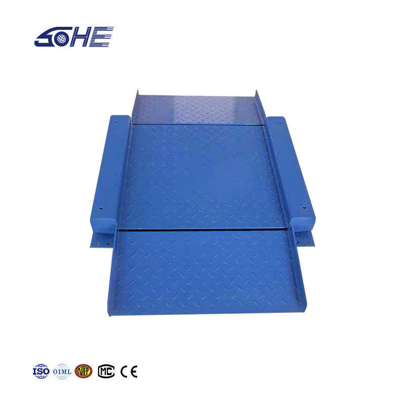 Piattaforma di acciaio al carbonio industriale scala 1,5 m x 1,5 m ultra basso con rampa doppia