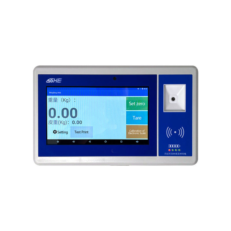 Display LCD ABS da 7 pollici Smart Screen Android con codice QR Batteria Fotocamera Indicatore di peso e sensore