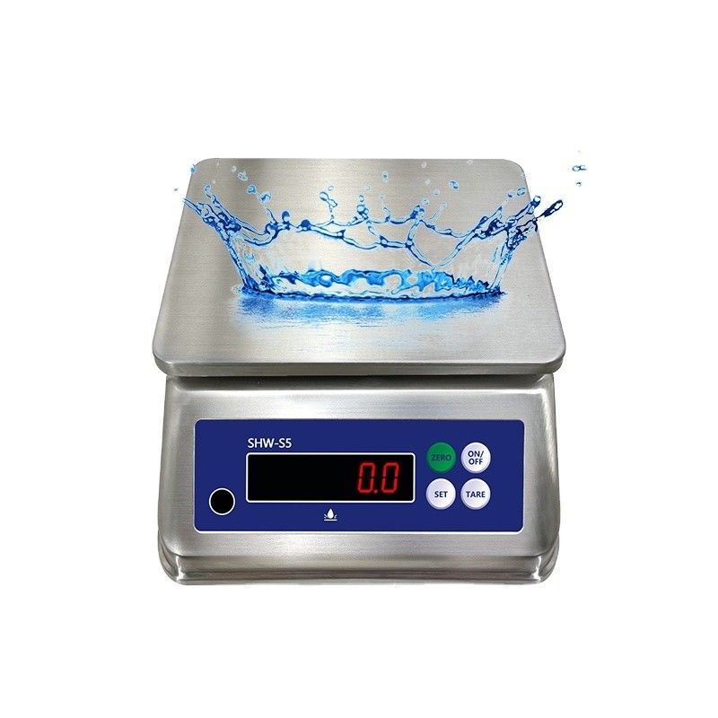 SOHE S5 3KG Scale in acciaio inossidabile con doppio display LED e rating impermeabile IP68