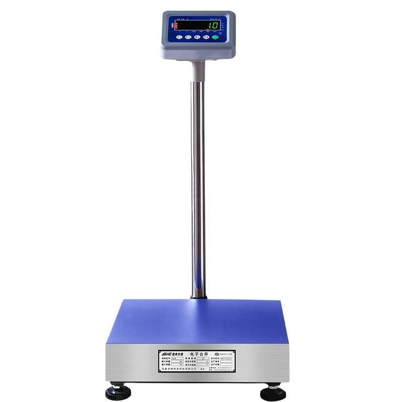 Scala di pesatura per piattaforme industriali con display LED da 60 kg a 100 kg e gamma da 30 a 800 kg